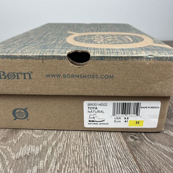 Born Boots NEW women 9.5 TOYA Natural Shoes Brown Bootie‎ - Picture 7 of 7